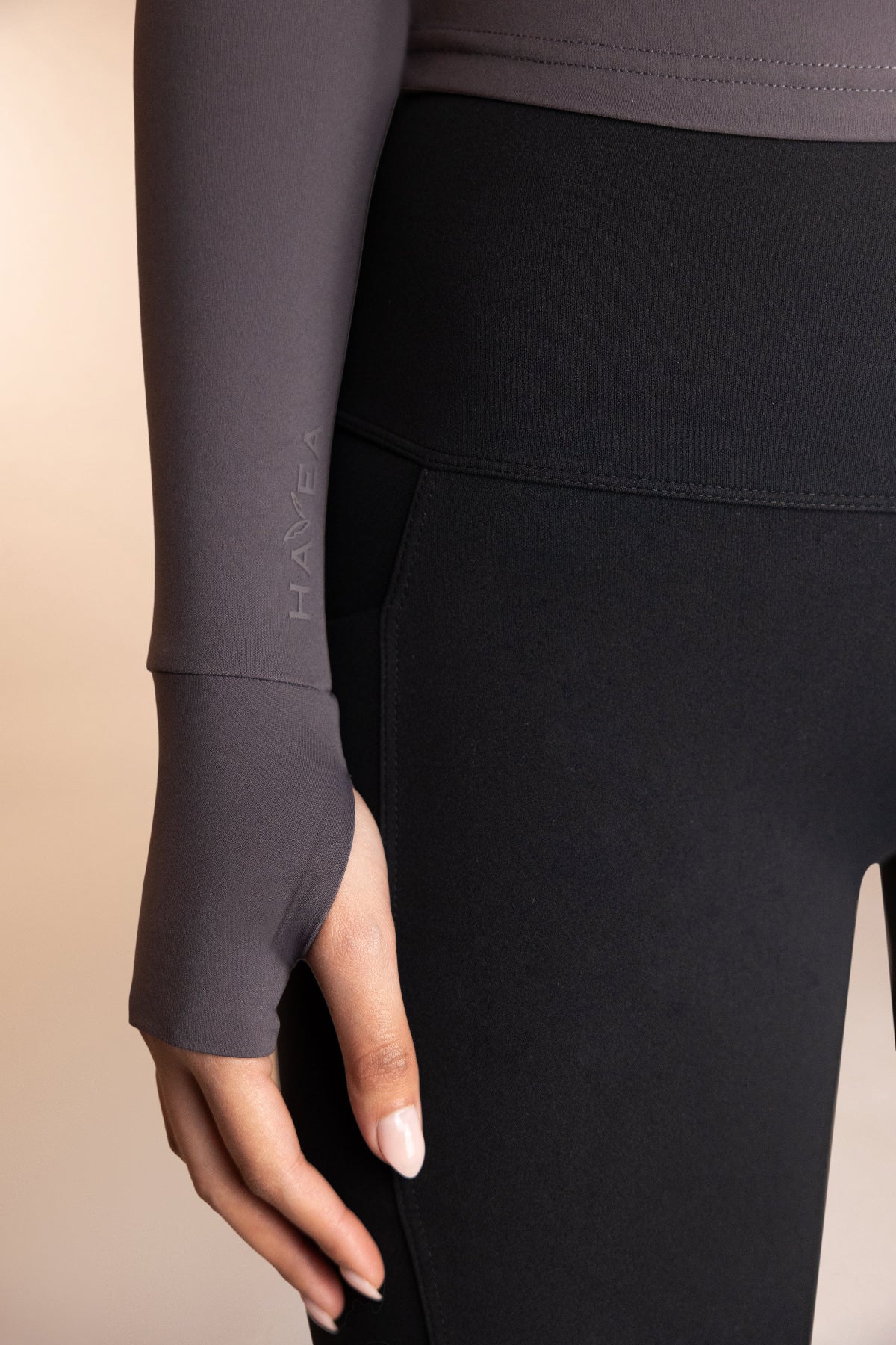 Women's minimalist running jacket gray