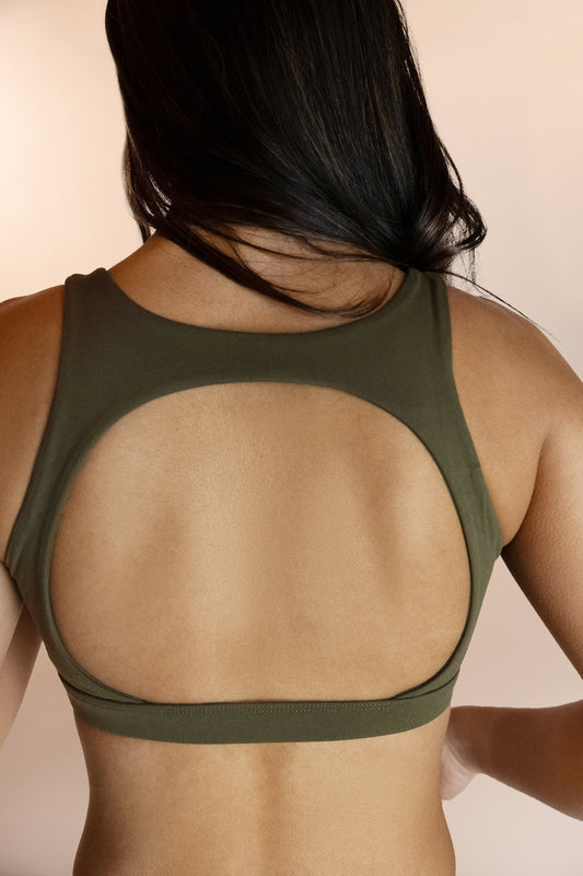 Boulder bra sports bra in green