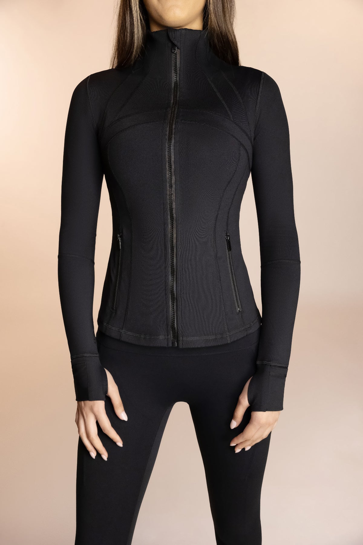 Women's Premium running jacket in black 