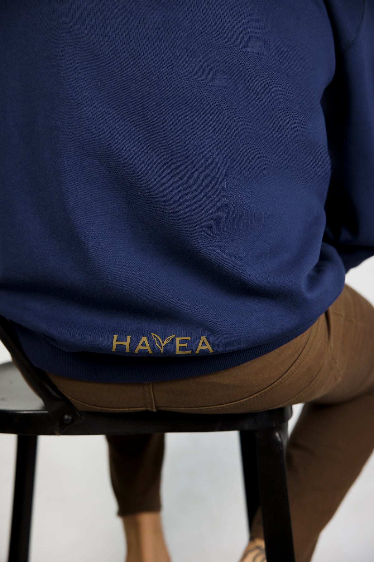 Back view Navy Hoodie 