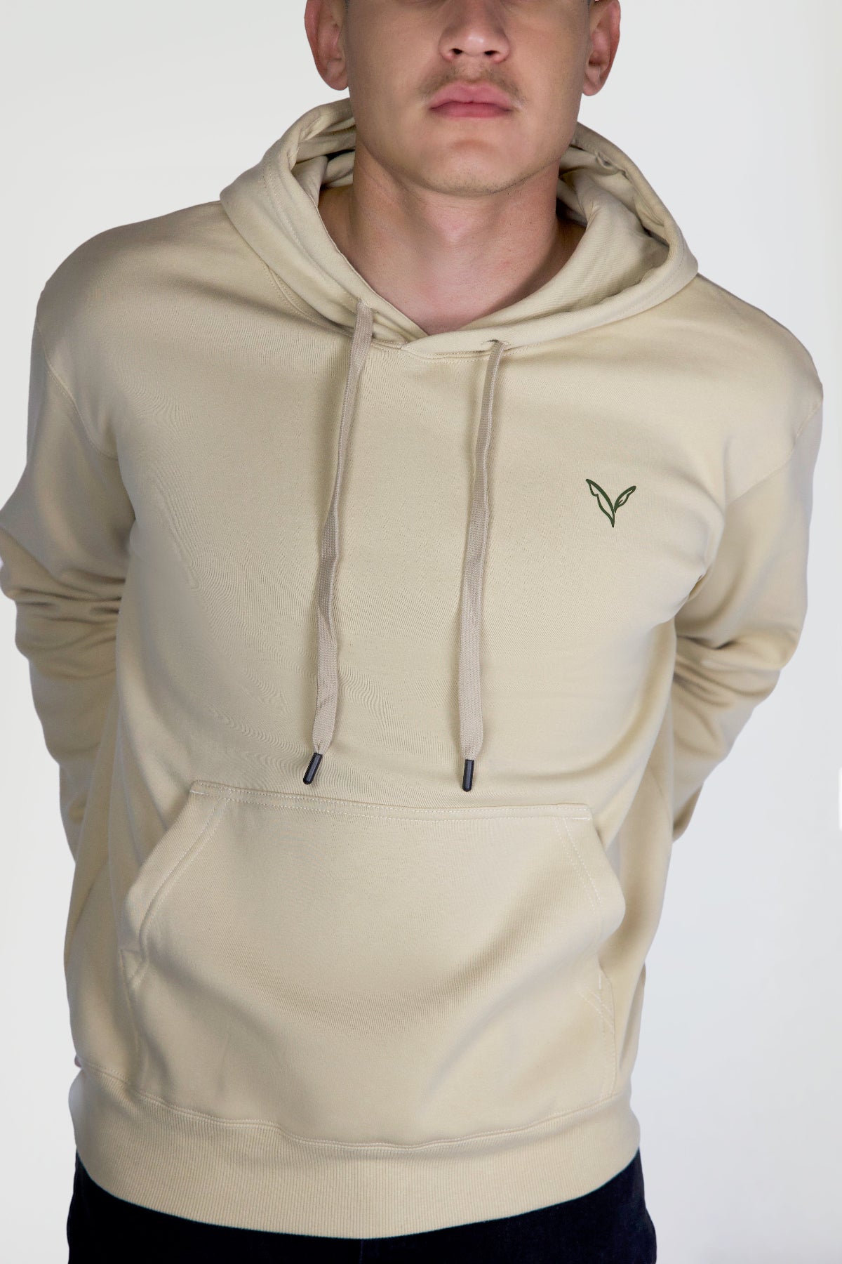 Tan hoodie front 